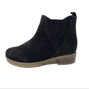 Gabor black suede leather ankle boots 92.726.47